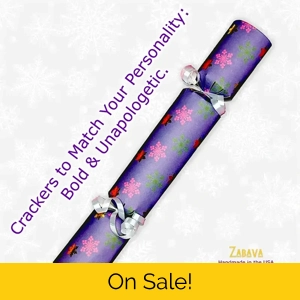 Gold Foil Snowflakes - DIY Cracker Kit - Set of 6